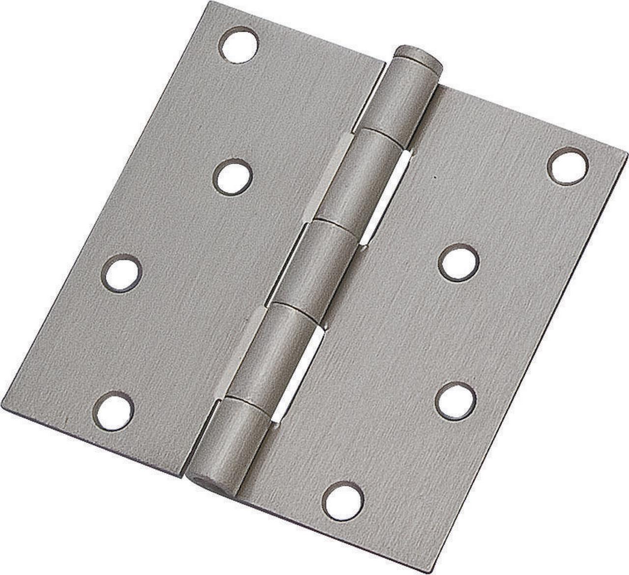 ProSource Door Hinge, 4 In L X 4 In W Door Leaf, 8 Holes, 2.2 Mm Thick