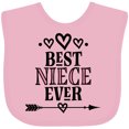 thumbnail image 3 of Inktastic Best Niece Ever from Aunt Girls Baby Bib, 3 of 4