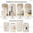thumbnail image 6 of Electric Towel Warmer for Bathroom Wall Mounted, Rotatable Heated Towel Rack with Timer & 4 Temperature Adjustments, Fast Heating Drying Towel Heater for Home SPA Hotel, White, 6 of 7
