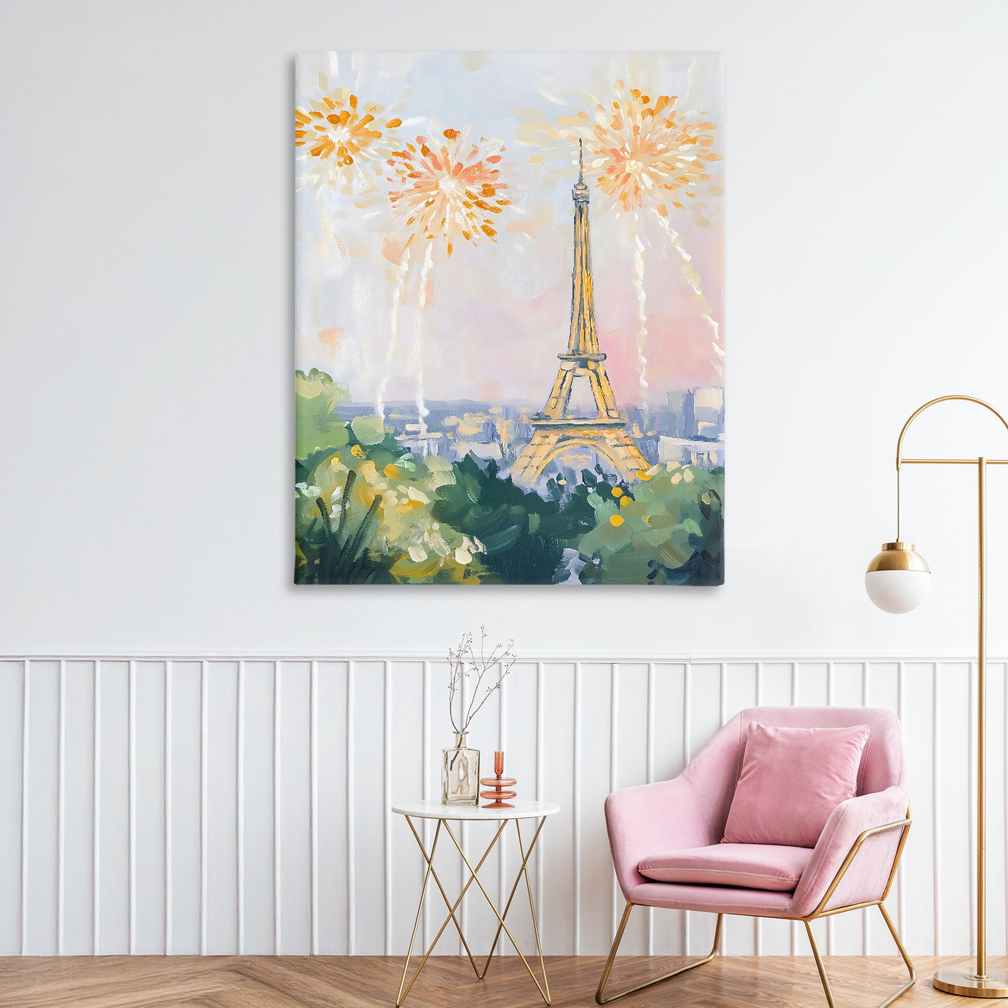 Stupell Industries Fireworks in Paris Canvas Wall Art, design by The Prints Vibe