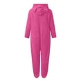 thumbnail image 5 of Rotm Women Onesie Adult Onesie Pajamas for Women, Teddy Fleece Womens Onesie Pajamas, Fuzzy Pajama Onesies for Women, Teens PJs Hot Pink,S, 5 of 5
