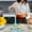 A, variant on Boiled Egg Holder Heatproof Egg Tray Silicone Egg Steamer 3 Grid Reusable for Cooking Breakfast