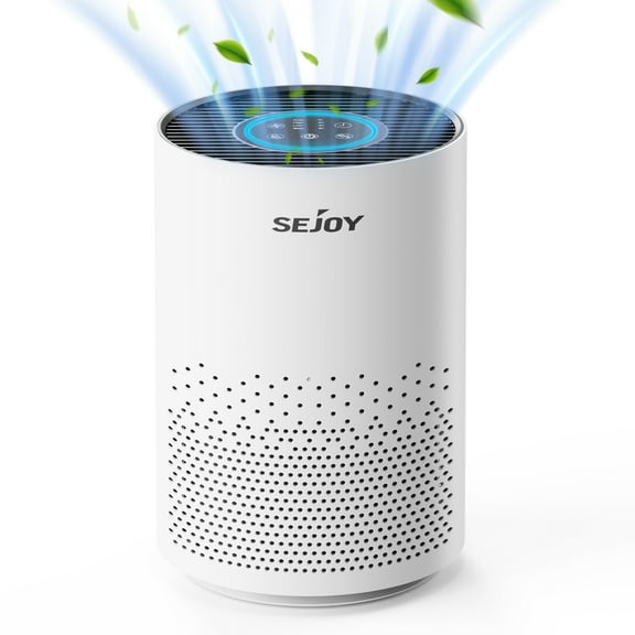 SEJOY Air Purifiers for Home Up to 1000 Sq.ft,  HEPA Air Filter For Bedroom,  Remove 99.97% of Pet Hair, Odor, Dust, Wildfire/Smoke, Pollen, White