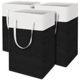thumbnail image 1 of Cesta de lavandería TasticTotes, paquete de 3 unidades, 75 L, impermeable, negra, 1 of 7