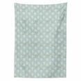 thumbnail image 2 of Fleur De Lis Tablecloth, Grunge Design Retro Victorian Nobility Rococo Motif in Soft Tones, Rectangle Satin Table Cover Accent for Dining Room and Kitchen, 52" X 70", Pale Blue and Cream, by Ambesonne, 2 of 2