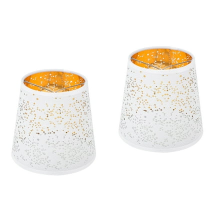2 Count Decorative Lamp Shades Desk Fabric Lampshade Replacement