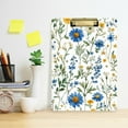 thumbnail image 2 of FORMRS Acrylic Clipboard with Low Profile Clip Standard A4 Letter Size, 12.5" x 9", Blue Floral, 2 of 8