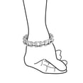 thumbnail image 2 of Bracelet Chaîne Vélo pour Hommes Ton Argent Acier Inoxydable, 2 of 4