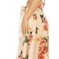 thumbnail image 5 of Women's Casual Floral A-line Printed High Waist Bow Tie Belted Knee Length Midi Skirt, 5 of 6