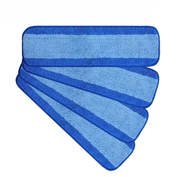 4x Microfiber Cleaning Pads for Bona Spray Mop Efficient Dirt and Dust Pick-Up, Durable and Reusable