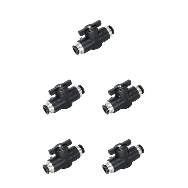 Kenally Conector práctico Buen sellado Válvula manual a prueba de fugas Válvula de bola manual flexible de alta resistencia a la presión Negro Type2 NO2 Kenally CBP439929