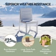 thumbnail image 3 of WestinTrends Cape May HDPE Outdoor Patio Dining Side Chair, Dark Brown, 3 of 14