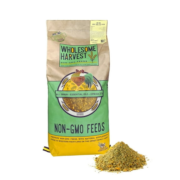 Wholesome Harvest Non-GMO Pastured Poultry Grower 19% for Growing Chickens and Ducks - 40 lbs