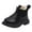 Black, variant on Fozruso Girls Ankle Boots Low Block Heel Warm Boots Little Kid Big Kids,Sizes 6(12-18 Months)