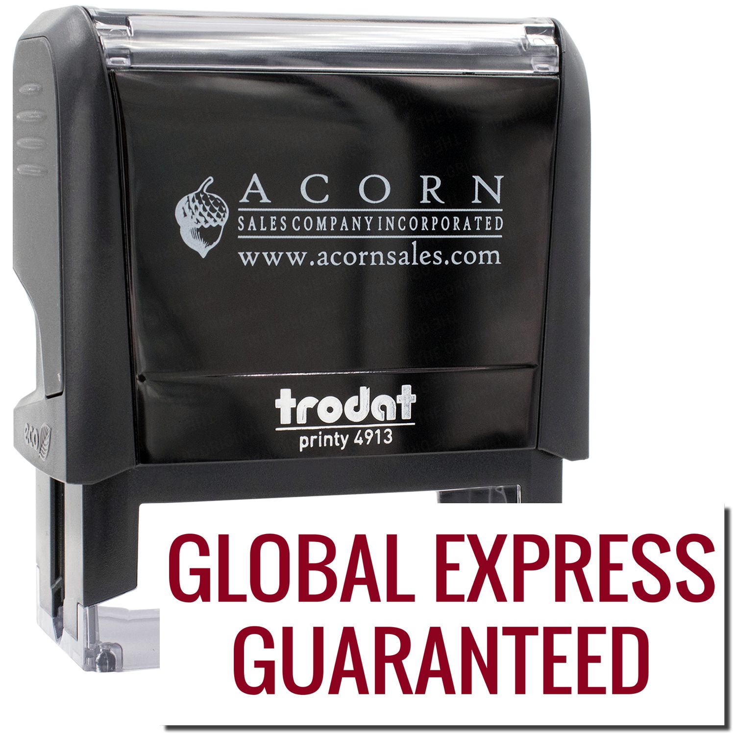 Large Self-Inking Global Express Guaranteed Stamp, Trodat Printy 4913,  Press and Print Stamping, Impression Size 7/8