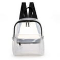 thumbnail image 2 of Fiudx Ofertas relámpago del día, solo en línea Mochila transparente para estudiantes, versión coreana, mochila de gelatina de gran capacidad para hombres y mujeres, mochila de PVC liviana y sin olor, 2 of 2