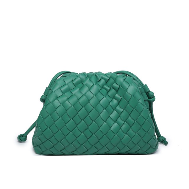 Molnryggsäck 2024 ny stil väska dam ko läder skrynklig dumpling väska dam handväska axelväska MJ51 Racing Green Racing Green Racing Green Racing Green