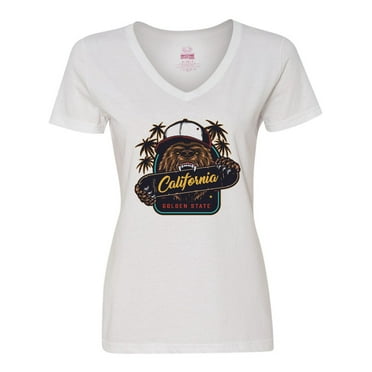 Inktastic California Bear Women's V-Neck T-Shirt