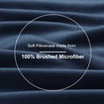 thumbnail image 6 of PiccoCasa Soft 1800 Microfiber Oxford Pillowcases 2Pcs, Queen Navy Blue, 6 of 7