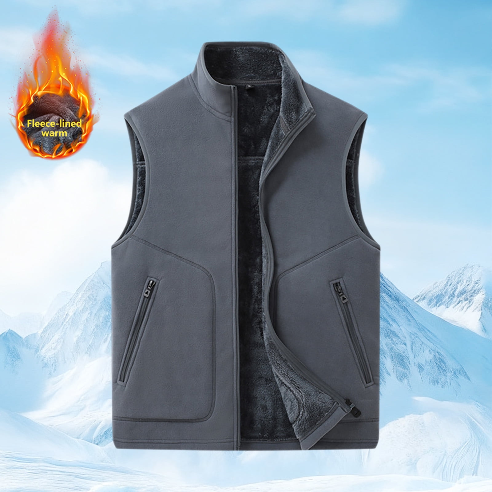 WREESH Mens Cargo Vest Thin Lightweight Sport Vest Casual Outdoor