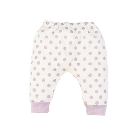 

Under the Nile Organic Cotton Baby Harem Pant - Lavender Dot - Size 6 To 9 Months