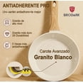 thumbnail image 3 of Juego De 15 Piezas Sartenes Batería De Cocina Wok Antiadherentes Sartén Ollas Y Medical Stone Compatible Para Inducción Y Gas Modelo Blanco, 3 of 4