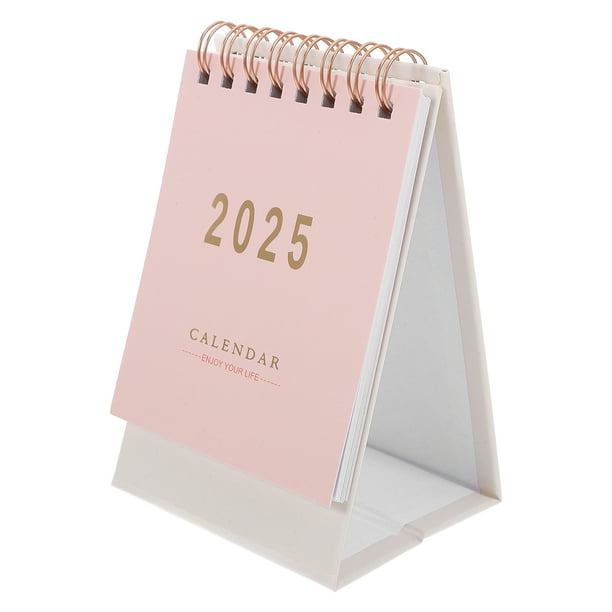 Calendario de escritorio plegable 2024-2025, calendario de escritorio independiente, calendario decorativo de mesa 2024-2025, calendario de escritorio de oficina 2024-2025, calendario de mesa