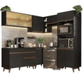 thumbnail image 2 of Cocina Integral Completa Modular Madesa Reims 402cm Negro 03, 2 of 10
