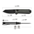 thumbnail image 4 of CIVIVI Yonder Folding Pocket Knife Crossbar Lock Knife with 2.88" 14C28N Blade Micarta Handle, Designed by Zac Whitmore WM-C23073B-1-CP, 4 of 11
