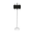 thumbnail image 1 of Cheungs Rattan FP-3605L Poteau de Jardin en Métal avec Tableau Noir - Gris Rustique, 1 of 1
