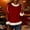 Wine, variant on Generic Women Christmas Tops Xmas Crew Neck Fur Trim Pullover Sweaters Casual Long Sleeve Sequin Shirts Fall Clothes