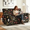 thumbnail image 2 of TSOVTHRID Mushroom Floral Print Loveseat Covers 6-Piece Reclining Loveseat Slipcover Stretch Love Seat Couch Covers with Pockets Furniture Protector for 2 Cushion Couch, 2 of 7