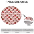 thumbnail image 6 of Pink Cow Strawberry Hat Pattern Round Fitted Tablecloth with Elastic Edge,Dining Table Cover Waterproof,Outdoor Round Tablecloth for Camping,Dining,Indoor and Outdoor, 6 of 7