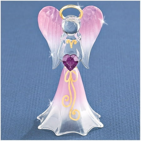 Baptism Angel Figurine - ICE CARATS Lavender Angel Swarovski Elements Glass Figurine Religious Baptism/christening/communion Fashion Jewelry Ideal Gifts For Women Gift Set From Heart