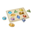 thumbnail image 2 of Melissa & Doug Geometric Shapes Large Peg Puzzle, 2 of 2