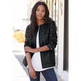 thumbnail image 5 of Roaman's Women's Plus Size Studded Faux Leather Bomber, 5 of 5