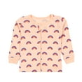 thumbnail image 3 of Leveret Kids Footed Cotton Pajama Rainbow Peach 6-12 Month, 3 of 4