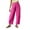 Hot Pink, variant on ZyeKqe Womens Pants Elastic Waisted Baggy Pants Casual Loose Fitted Trousers Summer Outfits