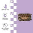 thumbnail image 6 of THE LICKER STORE Perri 24" x 18" Classic Farmhouse Handwoven Hyacinth Oval Pet Bed with Machine-Washable Cushion, Brown, DBD4001B, 6 of 8