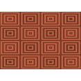 thumbnail image 1 of Ahgly Company Machine Washable Indoor Rectangle Transitional Orange Red Orange Area Rugs, 2' x 3', 1 of 7