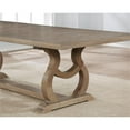 thumbnail image 3 of Maklaine Modern Wood Cove Trestle Dining Table in Barley Brown, 3 of 6