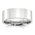 thumbnail image 5 of 14K White Gold 8mm Standard Flat Comfort Fit Band Ring Size 10, 5 of 7