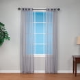 thumbnail image 2 of OakRidge Solid Sheer Grommet Curtain Panels, 1 pr., 2 of 5