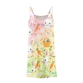 thumbnail image 2 of Vestido de Verano Casual Niño Pequeño Verano Pascua Impreso Vestido sin Mangas para Niños 3-10T, Tela Elástica Suave para Fiesta de Vacaciones Escolares, 2 of 6