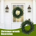 thumbnail image 5 of 16 inch Norfolk Pine Wreath with Bow Christmas Wreaths for Front Door,Artificial Real Touch Wreath for Door Wall Windows Mantle Outdoor Christmas Decoration, 5 of 9