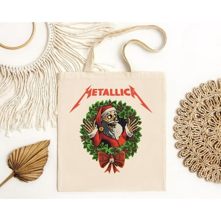vintage Metallica Creeping Claus Holiday Christmas 2024 Tote Bag-TH23458