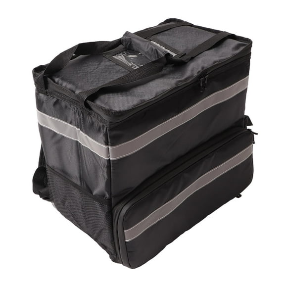 Mochila Aislada Para Entrega De Pizza, Costura Precisa Mochila Aislada De Gran Capacidad 50L Con 2 Particiones Para Viajar Para Llevar