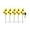 B, variant on 5 Pack Solar Garden Light, Three Head Sunflower Cluster Waterproof Weather Resistant Design, LED Lamp for Patio Yard Walkway Wedding Party Outdoor Decoration