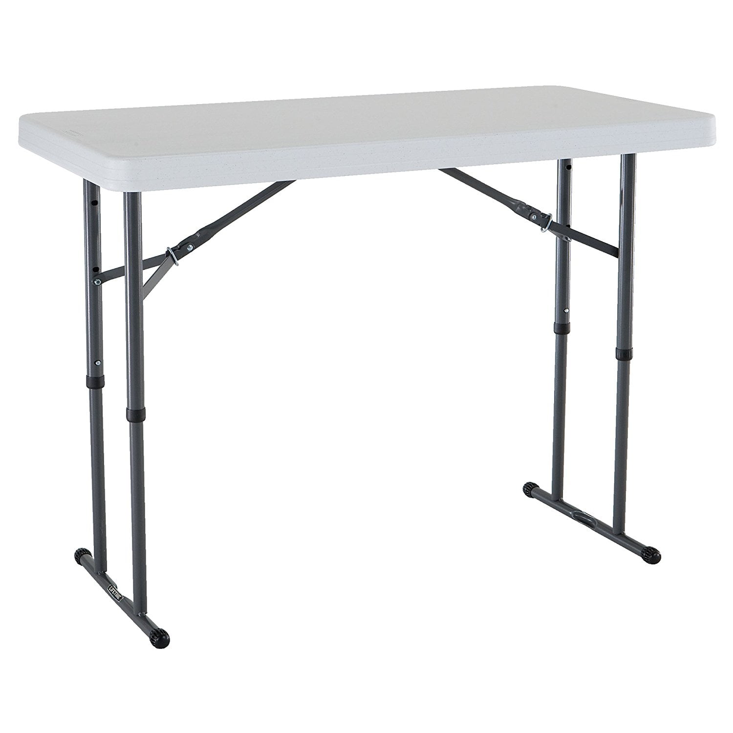 80160 Commercial Height Adjule Folding Utility Table 4 Feet 80160 Commercial Height Adjule Folding Utility Table 4 Feet White Granite Adjusts To 22 Inch Children S 29 And 36