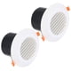 thumbnail image 1 of Uxcell Ventilación Redonda de 4 Pulgadas con Resorte, 2pcs Ventilación de Escape ABS con Rejilla de Persiana para Oficina en Casa, Blanco, 1 of 6